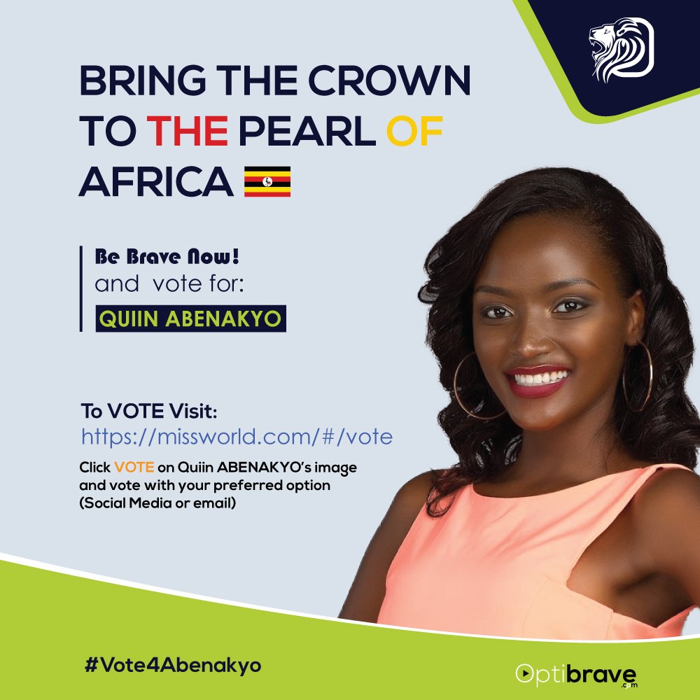 #MissWorld2018 - This Year Promises to be Spectacular🎉🎇🔥 Join Us as we vote for our own beauty Queen - <a href="/AbenakyoQuiin/">MISS World Africa</a> - Who Should Win #MissWorld?👑 2018.
To Vote Now Follow the prompts on the Image!
Share and let a Friend Know 🏆🏆🏆🏆
 #Vote4Abenakyo
#Uganda 
BE BRAVE NOW!