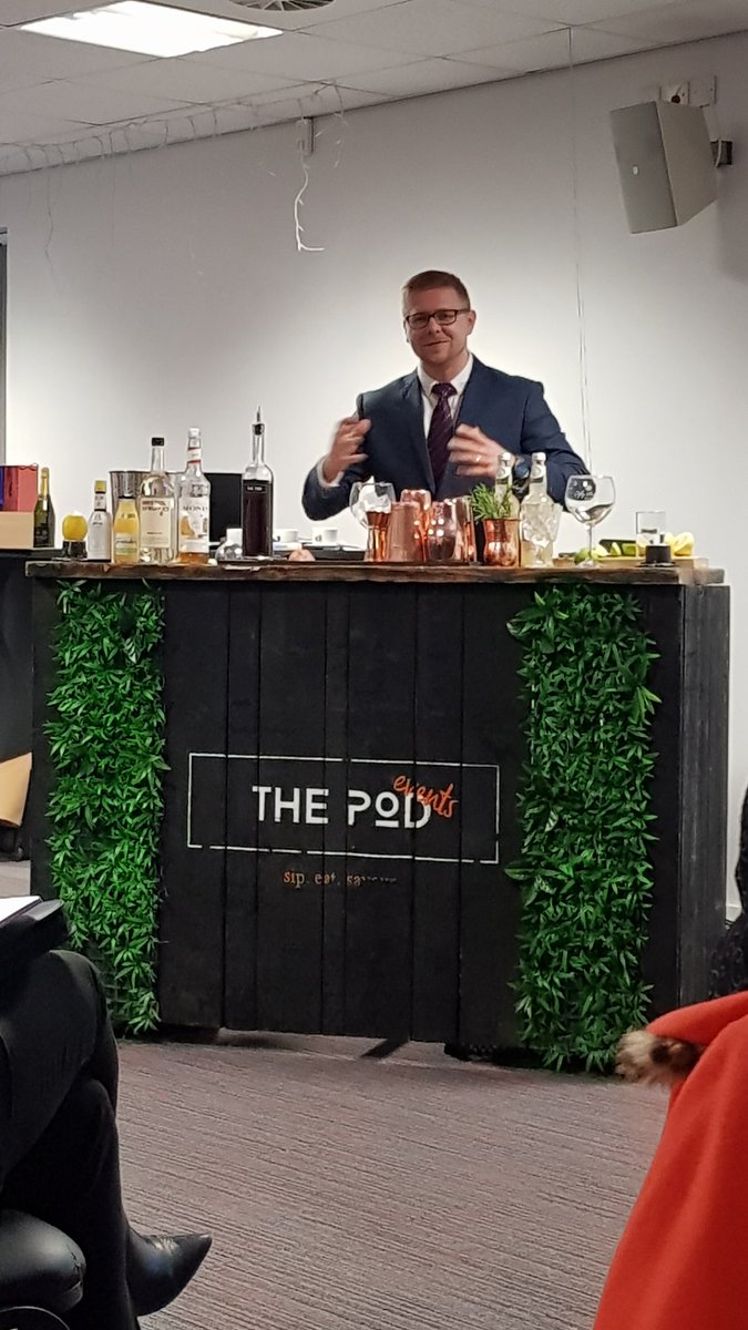 Networking with gin... What a treat this morning at <a href="/ThePodNewport/">The Pod</a> 's earliest ever masterclass with <a href="/nptnetworking/">Dragons of Newport</a> at <a href="/NewportGwentDr1/">NewportGwentDragonsF</a> #gin #yum