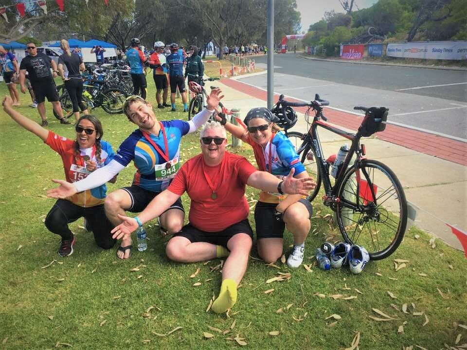 360enviro's tweet photo. Well done to the 360 Thousand Lemons team for completing the MSWA Ocean Ride!

Collectively the team rode 440 kms and so far has raised over $6000 for this important charity!

Congratulate the team by continuing the donations:
https://t.co/tbfoa7ywM8

#mswa #mswaoceanride https://t.co/tu8xMKLIGL