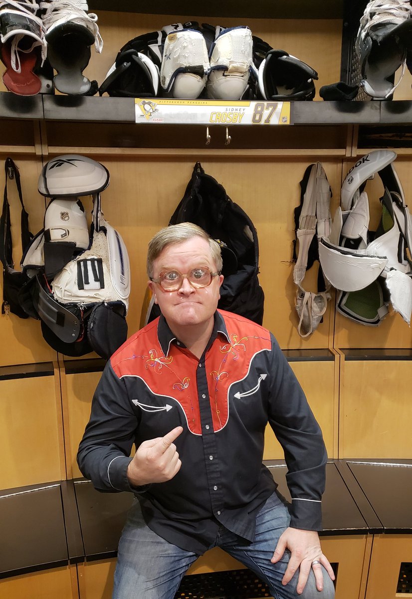 Look who I found in the @Penguins locker room!! #SidneyCrosby @trailerparkboys #NovaScotia