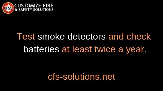 AndCustomize's tweet image. Always check and test the #smoke #detectors and batteries twice each year to ensure that your safety measures are in place. Get the best guidelines only through CFSS. bit.ly/2OYPA6j 
DM us: info@cfs-solutions.net
#servetosave #fire #FireSafetyTip  #SafetyFirst #staysafe