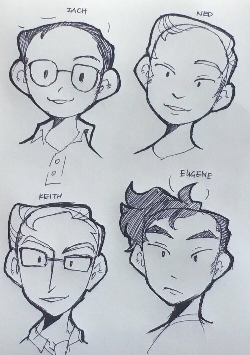 I actually drew this a while ago but lol I watch a lot of @tryguys while I do stuff around the house.... I think Zach turned out the cutest lol