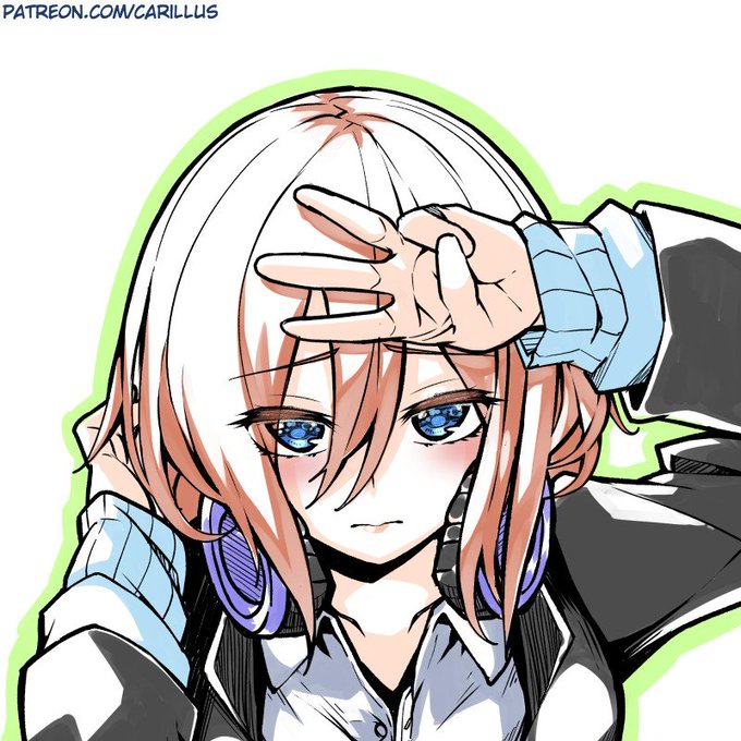 Carillus ✈ lorecraftersさんがTwitterに投稿した中野三玖(五等分の花嫁)のイラスト。