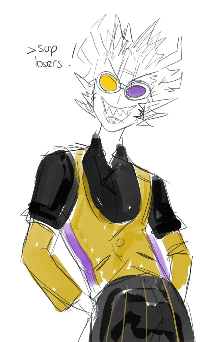 Thelilhamstar's tweet image. one last spam before i go to sleep

#Kuprummaxlol #kuprum  #hiveswapfriendsim #hiveswap #homestuck #fanart #sketch