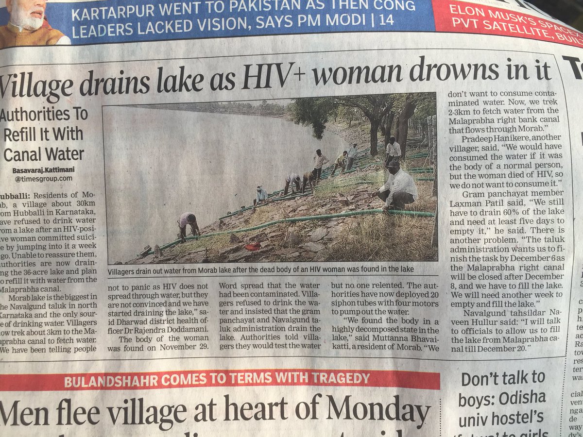 dhargyal's tweet photo. Is it right way of preventing HIV AIDS?
#Timesofindia #hivawareness #IncredibleIndia #Bansavarajkattimani https://t.co/Ok9xQsy7FR