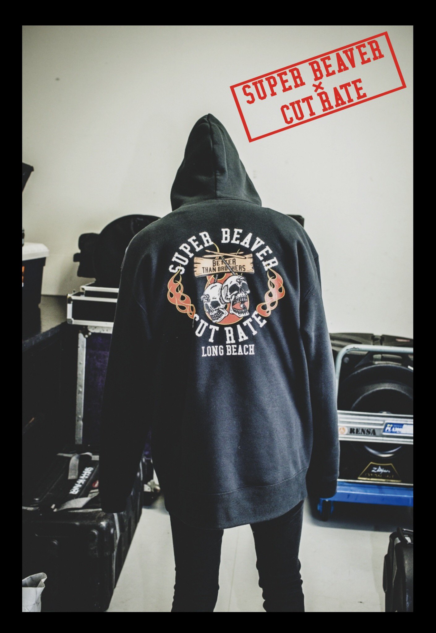 Amazon.co.jp: SUPER BEAVER ×CUTRATE コラボパーカー XXLサイズ