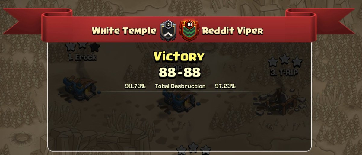 Great Battle with Reddit Viper was lit!🔥
GG @redditvipercoc1