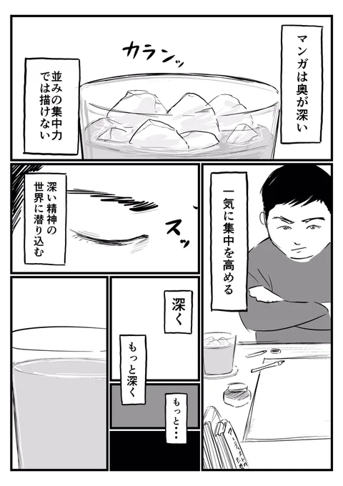 マンガ家の集中力 