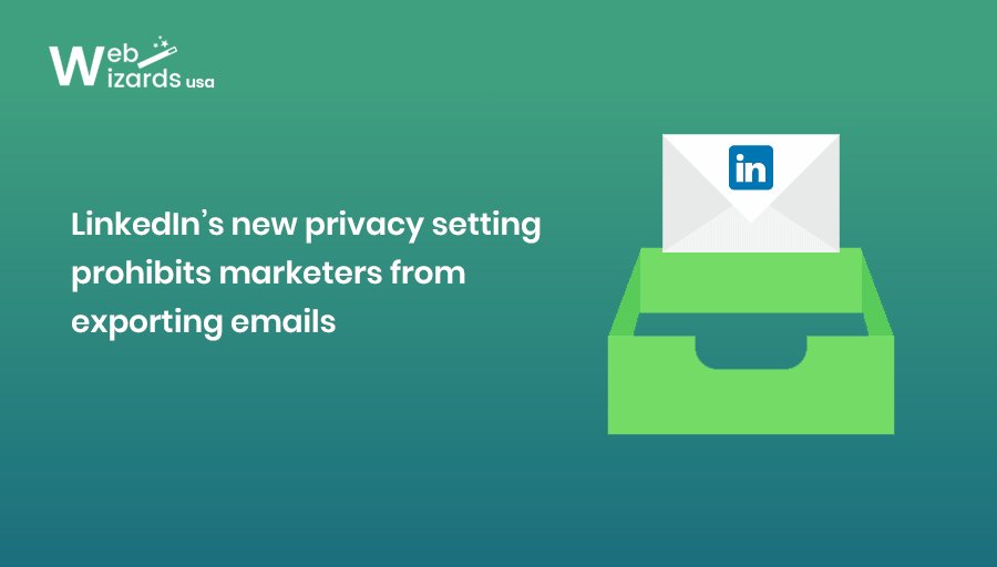 webwizardsusa's tweet photo. LinkedIn’s new privacy setting allows users to keep their email address from being downloaded. #LinkedIn #Technews #WebWizardsUSA https://t.co/NJ2U2uitU1