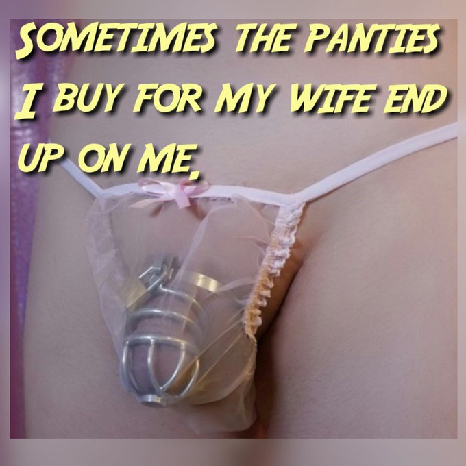 Sometimes the panties I buy for my wife end up on me... #chastity #sissy https://t.co/KR7Fu6quz3<a href="/tag/sissy"class="tags"><span>#sissy</span></a><a href="/tag/chastity"class="tags"><span>#chastity</span></a>