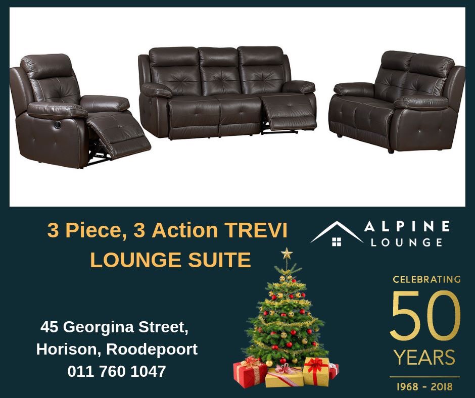 DdtFurnSA's tweet photo. TREVI LOUNGE SUITE

The Trevi suite is supplied as a 3-seater, 2.5-seater and single incliner chair, with 3-action.  This means you will have 3 incliners.
 
#daniedutoitfurnishers #christmas #treviloungesuite #lounge #dining #bedroom #leather #fabric #3action https://t.co/Bbvn58YPQX