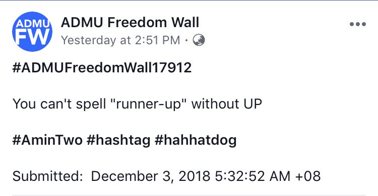 iskolarium's tweet photo. Says the student from “Ang Dumi Maglaro University?”
Also, you can’t spell “MADUMI” without A-D-M and U! Ooops. 🙊
#OneCleanFight
#AminGameTwo
#UAAP81Finals
#UPFight 💚❤️ https://t.co/K3GodUgGAK
