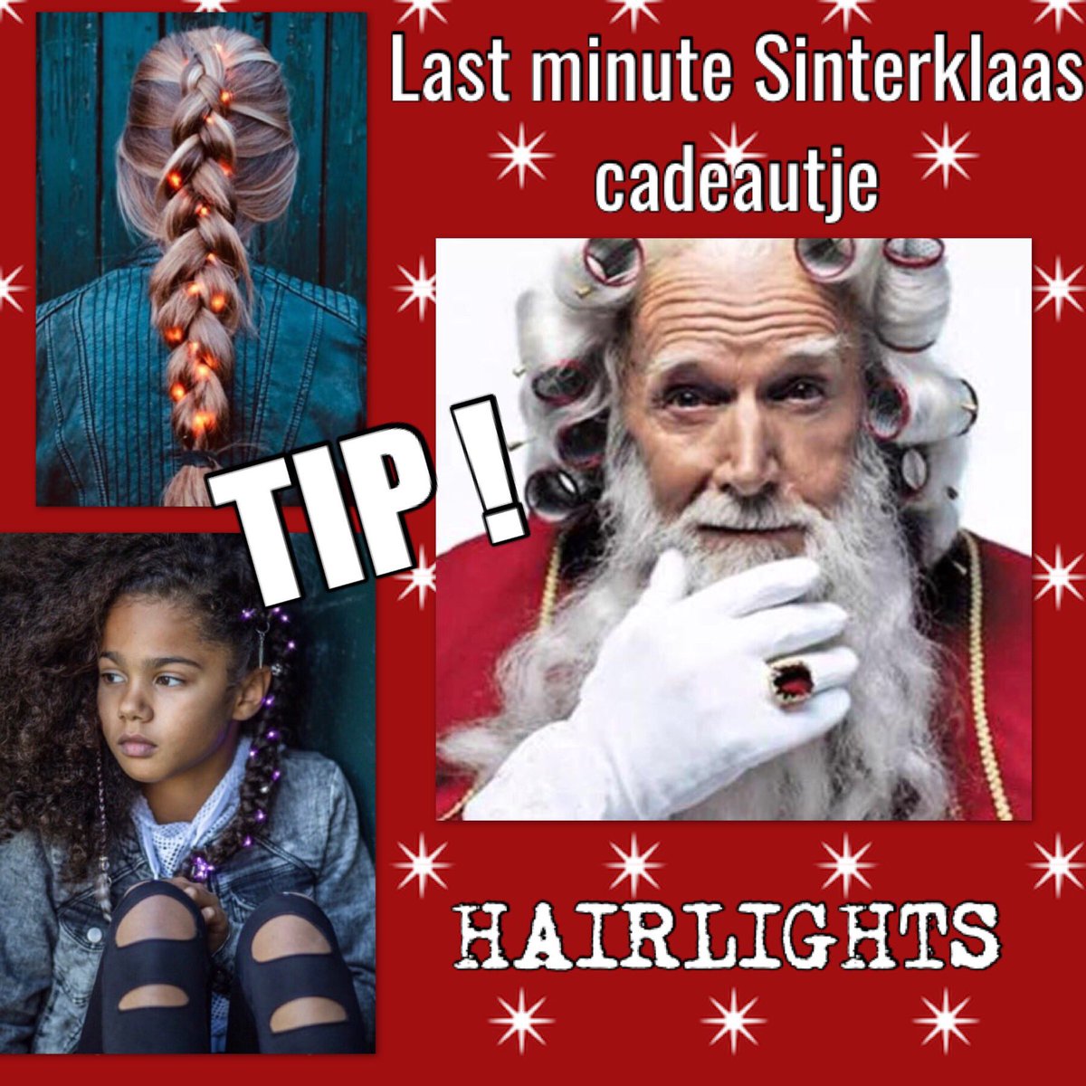 bywendys's tweet photo. TIP! Last minute #5december #cadeautje 🎁 #hairlights #partyhair #bywendys #rosmalen #hairdresser #rose #purple #lights #blij #pakjesavond #sinterklaas https://t.co/mv5g3NOvf2