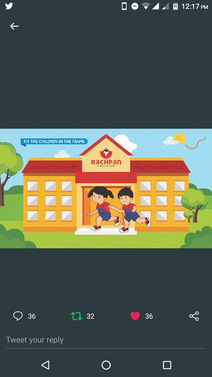 gopalsanthosh0's tweet photo. @bachpanschool #Bacpan #Fit_the_Frame
Guys ..join and like this page to get the atmost knowledge about the best playschool for your kids..
@Sagar14Naik
@sanchitabhartiy
@Celina_Tweets
@MMeenakshi4
@salmaparveen25 https://t.co/vIREHxjMb7