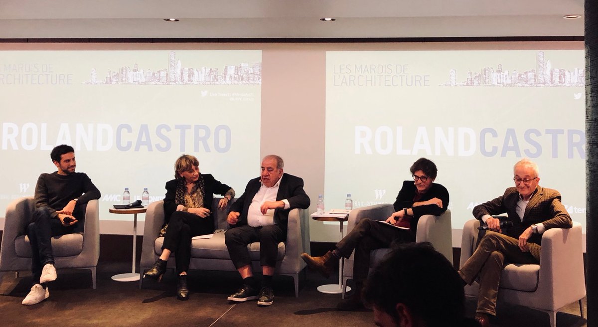 domhau's tweet photo. ⁦Roland Castro aux mardis de l’architecture chez URW hier soir : « l’architecture, c’est construire le vide pour permettre la rencontre entre les gens ». #rolandcastro #mardisarchi ⁦@rolandcastro⁩ https://t.co/Ui1k6evKup
