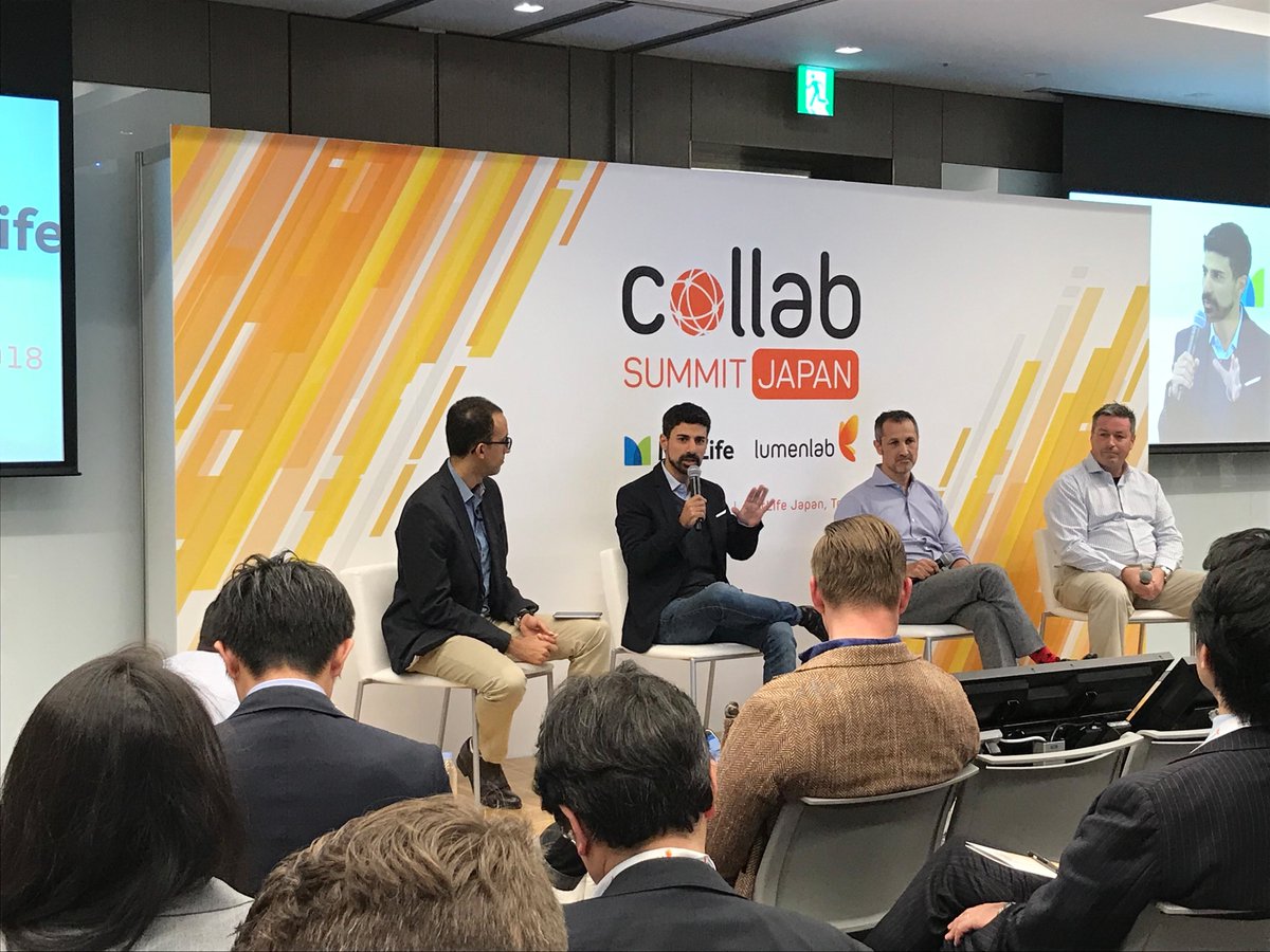 David Corbin from <a href="/techinasia/">Tech in Asia</a> moderated the 1st panel discussion, joined  by Zal Dastur, winner of #collabEMEA, Stephen Barnham, <a href="/MetLife/">MetLife</a> Asia's  chief information officer, and Steve Monaghan, chairman &amp; CEO of  #GenLife. About the Summit: lnkd.in/gPdPEpZ
#innovation
