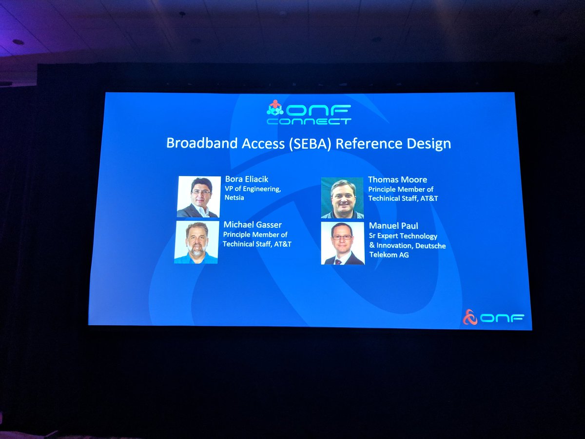 IncNetsia's tweet photo. Netsia team was at the #ONFConnect in Santa Clara, CA. VP of Engineering Mr. Bora Eliacik participated in a panel discussion and shared our vision on Broadband Access Reference Design. #5G #SEBA #ONF https://t.co/8kcdn5MXYW