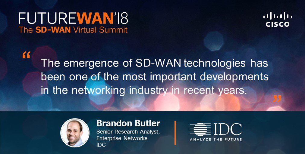 ciscoapac's tweet photo. #FutureWAN'18: #SDWAN has made the #network agile, flexible and more efficient. 93% of the WAN decision makers surveyed by @IDC have or plan to deploy SD-WAN and 42% of them plan to deploy in the next 12 months (Source: IDC Survey of WAN Decision Makers, August 2018). https://t.co/Ks5O7Ua98I