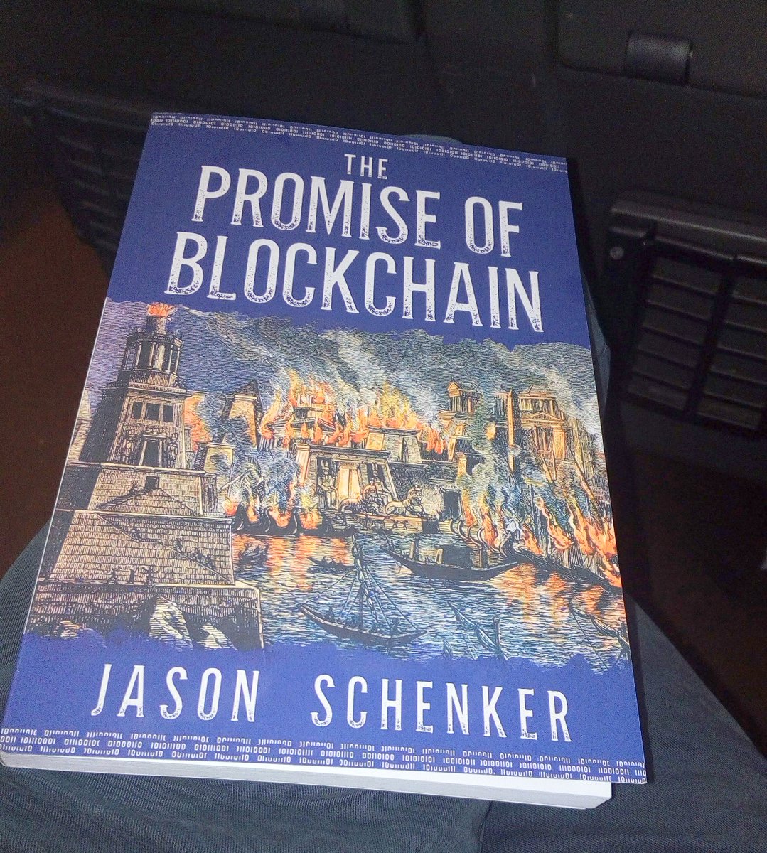 DutchBW's tweet photo. @PrestigeEcon Reading your book about #blockchain in the train @DutchBW https://t.co/QTQdyxQtew