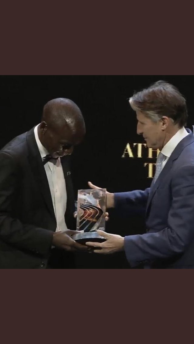 A Legend! Male athlete of the Year! Congratulations @EliudKipchoge. You’ve made us proud. #AthleticsAward #IAAF #Kenya