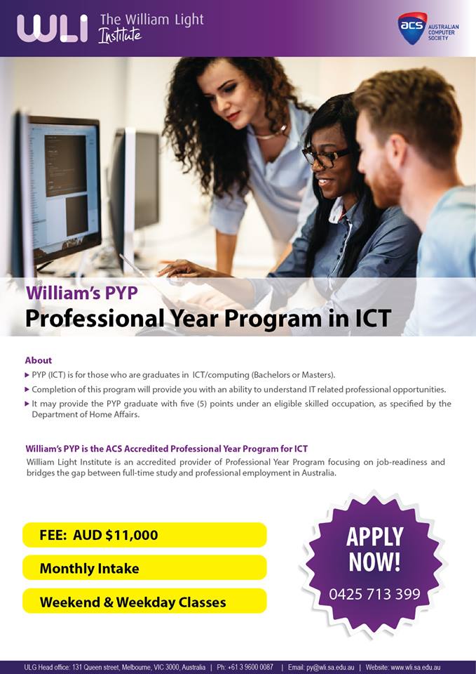 study_ulg's tweet photo. Australia's Leading Professional Program in ICT
Next Intake: 15th Dec'18. 
Generous Scholarships Available.
☎ +61 425 713 399

#ICT #Professionalyear #studentlife #studentvisa #studyaustralia #studyabroad #ITgraduate #studyaustralia https://t.co/aBGPO5pmzU