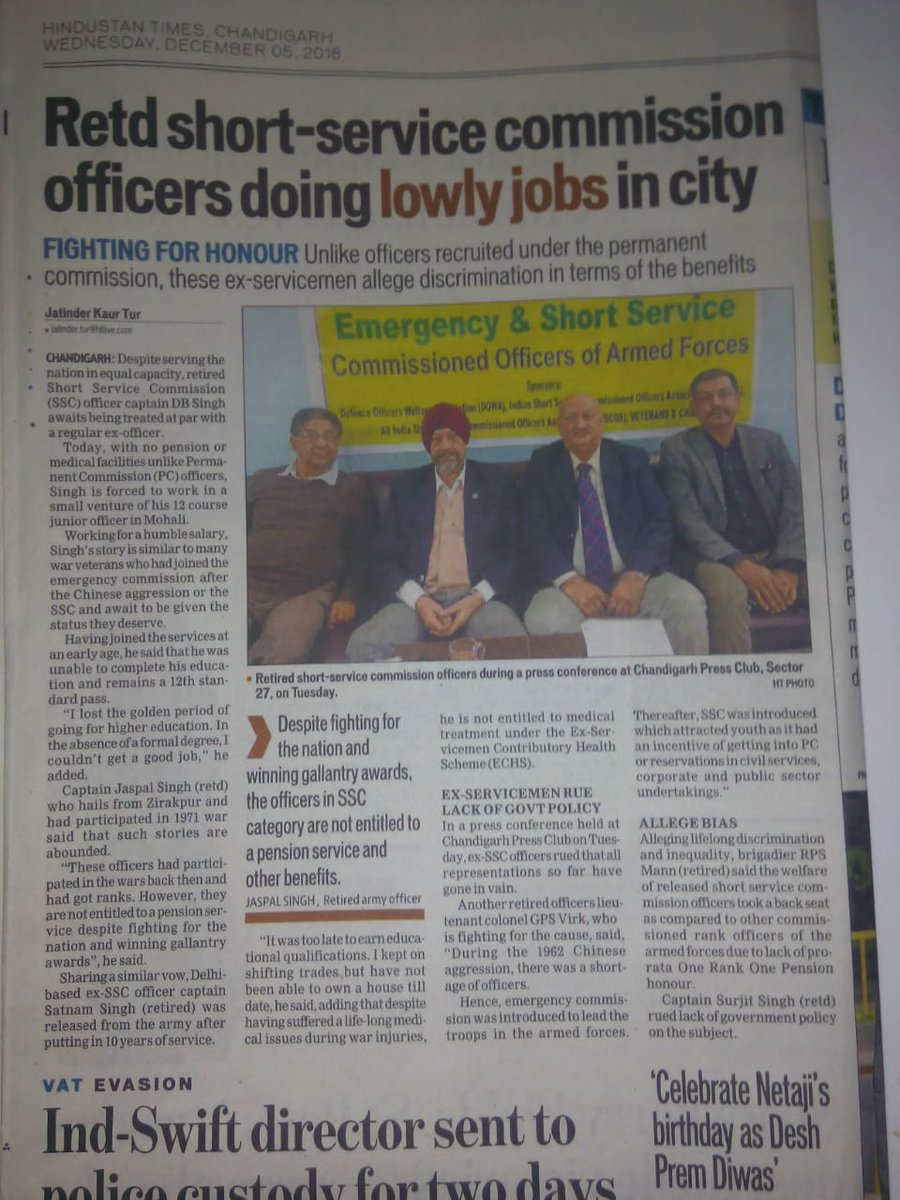 ISSCOA1's tweet photo. We hope that government understands the pain of being dishonoured when an Army officer wears his uniform, does his duties at par with any other brother officer, and then neglected by system.@rashtrapatibhvn   @narendramodi @nsitharaman @KirronKherBJP @TimesNow @ndtv @aajtak https://t.co/R8WDTzavmq