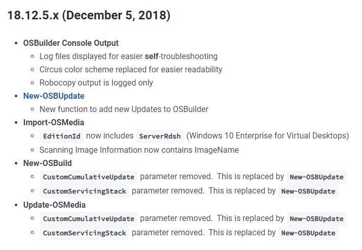 SeguraOSD's tweet photo. While you were all at #MMSDE ... I was working on #OSBuilder 18.12.5 with #LLCU support (Custom Windows Updates), and this is my #1000 Tweet!

https://t.co/t2JWTJWACa

#OSBuilder @DK_Sune @JM2K69 @johnsson_r @Green17Mr #OfflineServicing #MDT #ConfigMgr #SCCM https://t.co/oXlvfZaHBW