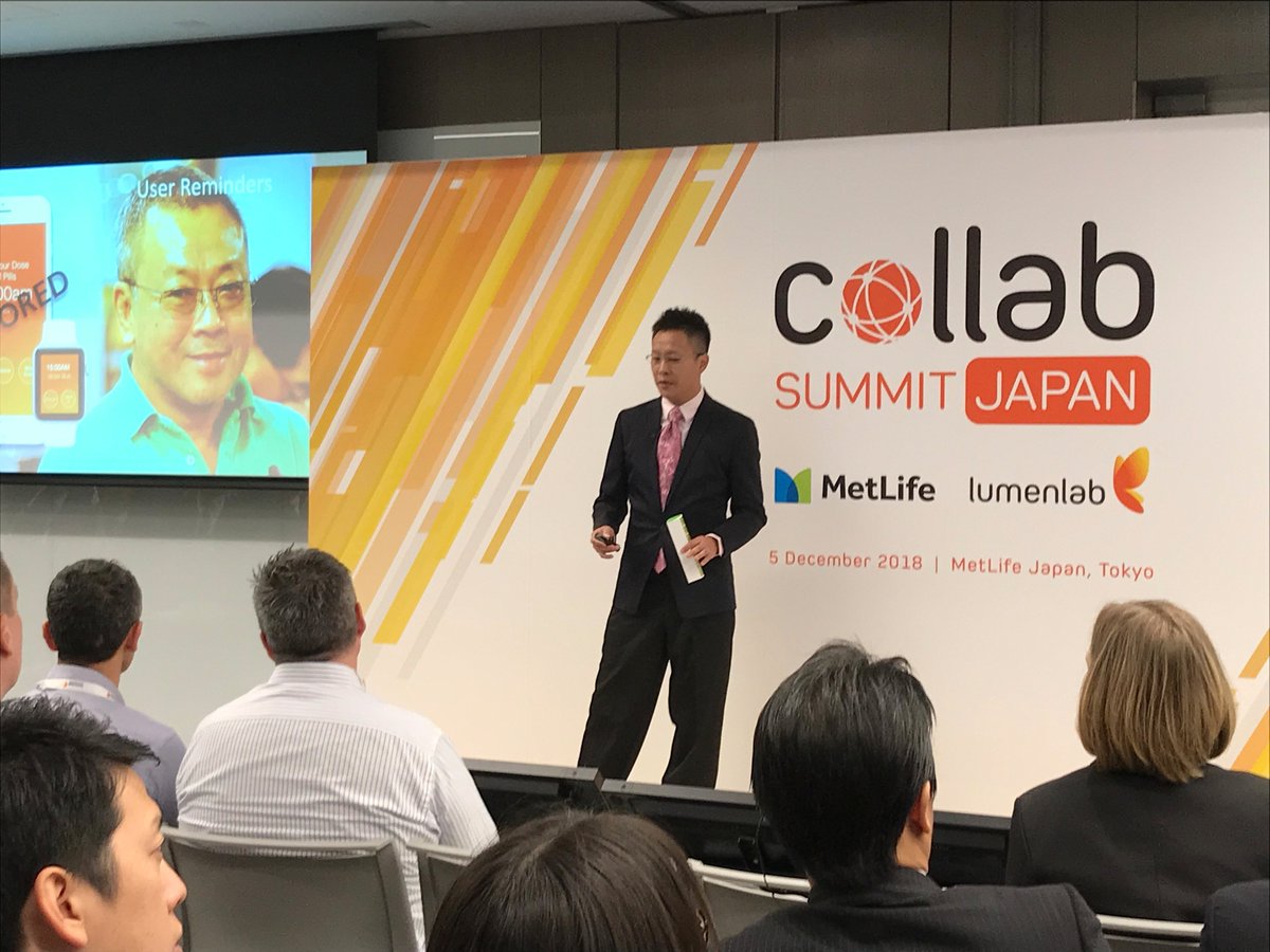 First round of the pitches by collab #startup #finalists: Kevin Mullen from @Drawbridge , Daniel Weng from @TricellaPillbox , and Kiyotaka Matsui from Sasuke Financial Lab Inc.

About collab Summit: lnkd.in/gPdPEpZ

#collabJP #innovation #insurtech