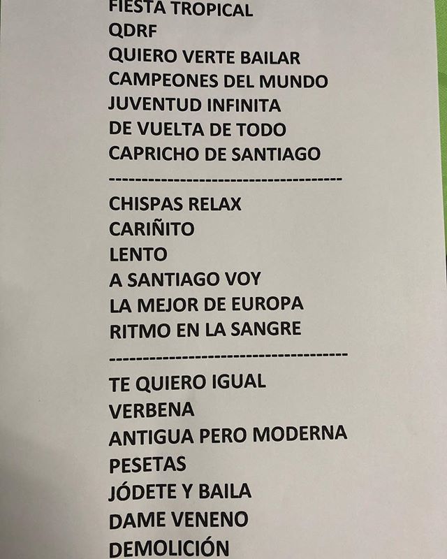 ErnieRecords's tweet photo. Repertorio de @novcarminha en el @monkeyweek #novedadescarminha #hemerotecaernie #conciertosernie #monkeyweek10 #monkeyweek https://t.co/o9iN7wZUX8