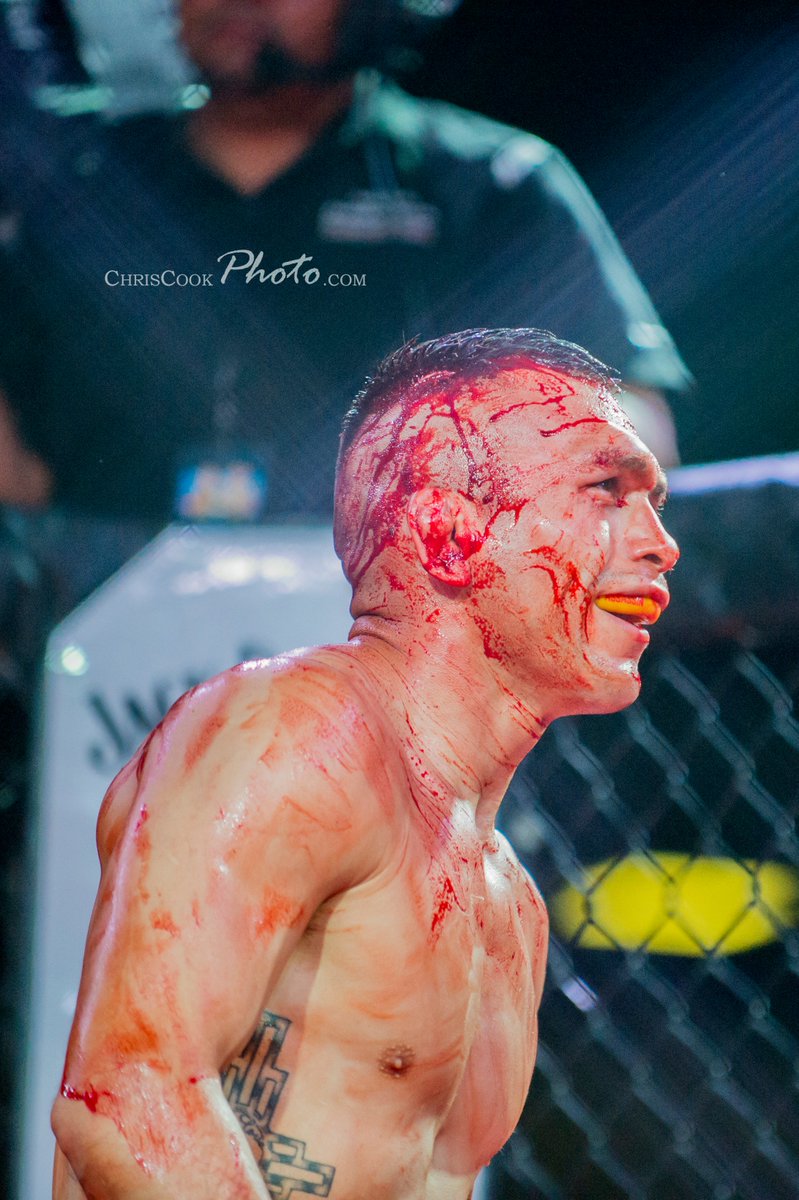 My man Abel Cullum got split open early in the 1st, he still battled all 5 rounds. He didn't take the decision but he kept this demeanor all night regardless of how much blood he was missing lol! Love it!  #mma #bjj #fo1mma #jwmma #christophercookphoto