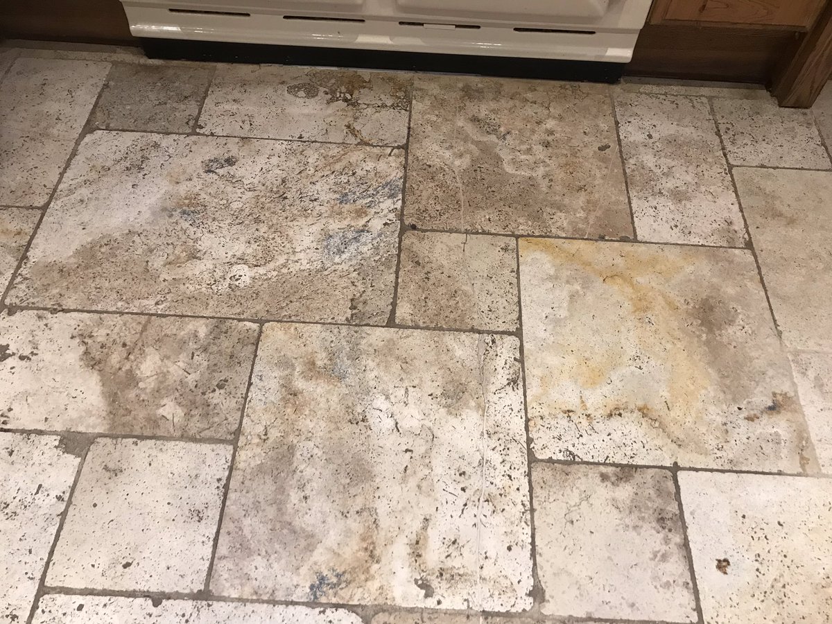 _AMATiling_'s tweet photo. Kitchen/Dining room #travertine floor given a deep clean, light polish &amp; seal this morning in #Belturbet #Cavan . Racking up the miles with Jobs in #Dublin &amp; #Letterkenny over the next few days #restoration #stonefloors #polishing #cleaning #sealing https://t.co/EIhwqAGiHs