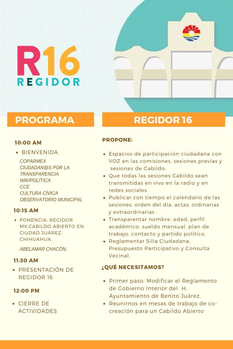 #CabildoAbierto #Regidor16 #Cancun
