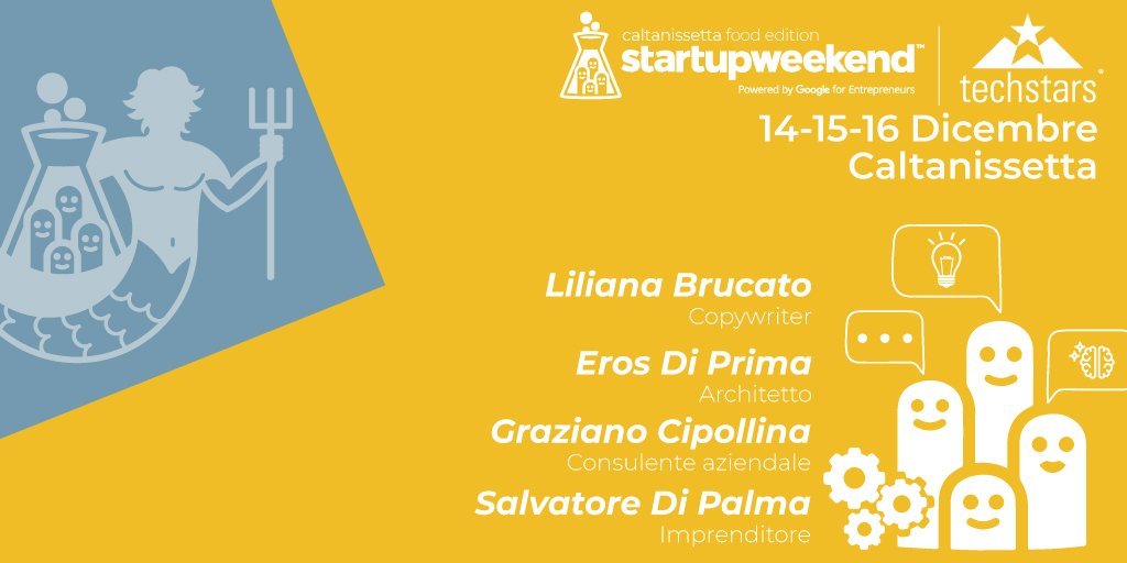 SWcaltanissetta's tweet photo. 💥Energia, passione e creatività💥
Sono queste le doti principali dei nostri organizzatori.
Ecco il nostro team completo:
➡️Eros Di Prima, architetto;
➡️Liliana Brucato, copywriter;
➡️Graziano Cipollina, consulente aziendale;
➡️Salvatore Di Palma, imprenditore.
#swcaltanissettta https://t.co/79uCFIDqpV