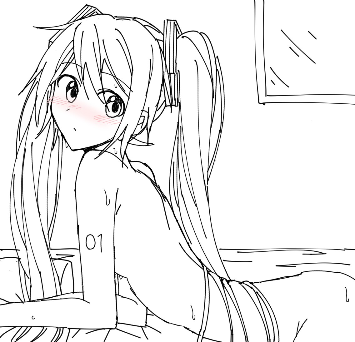ベッドにて… 