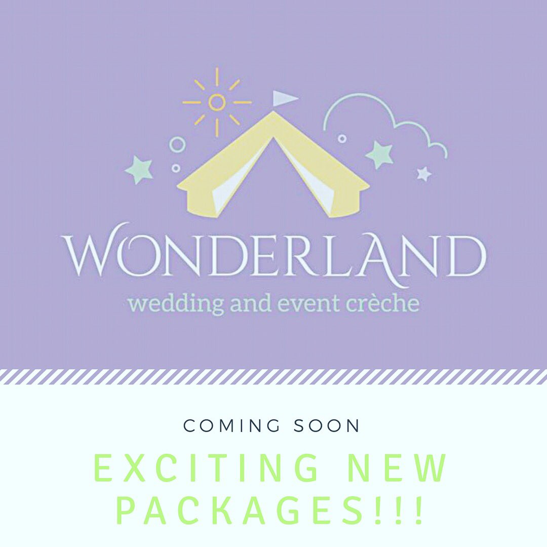 wondercreche's tweet photo. LOOK OUT for our new packages coming in the new year.... exciting times ahead for Wonderland #wonderlandcreche #birthdayparties #childcare #creche #weddingcreche #weddingchildcareideas #weddingchildcare #childrenatweddings https://t.co/4TdpF7su4v https://t.co/Z0z4RFaPYS