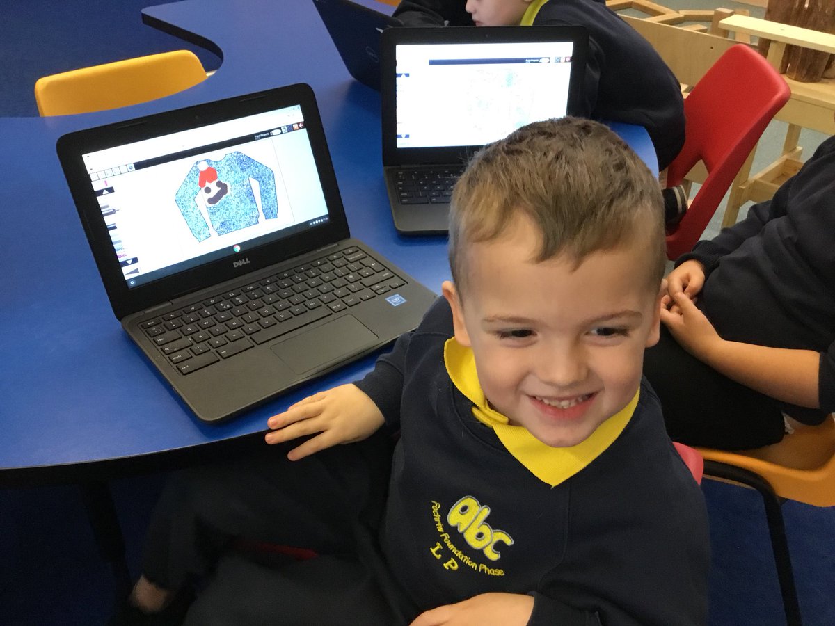 FPSWrexham's tweet photo. A super morning using @purpleMash to create our own Christmas Jumpers! Some super ideas #FPSICT @fcwpa @SharonPascoe123 @MrElliott01 https://t.co/PHkt7aN3F7