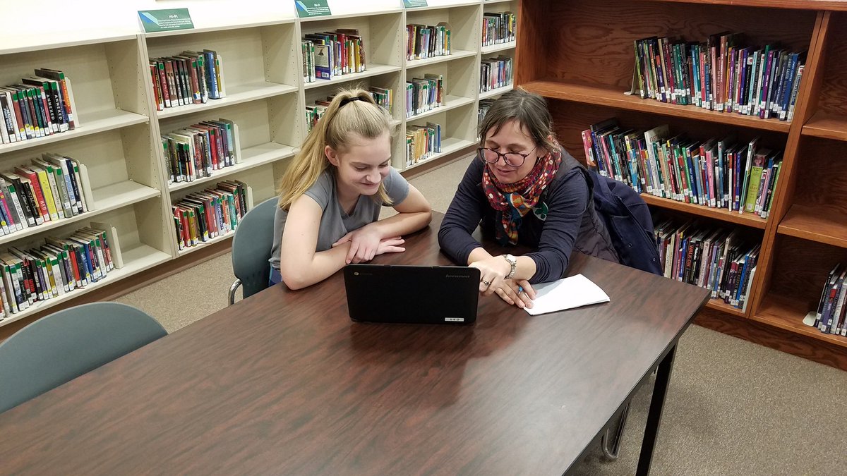 WFMiddleSchool's tweet photo. Whitefish Writing Coaches hard at work with our 8th graders...so thankful for the time, effort, and commitment from these folks! If you are interested in becoming a writing coach contact us at writingcoaches@whitefishschools.org https://t.co/rZ45OorjQq