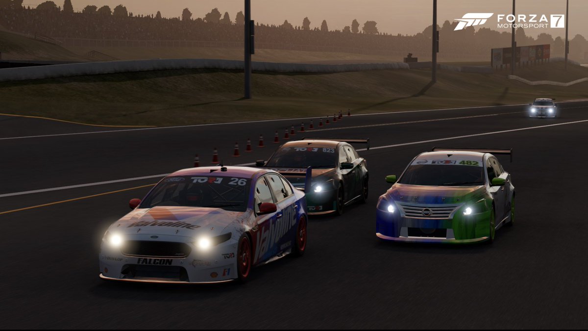 ViolentPandaRac's tweet photo. No #podium for us last night, but same as normal, brilliant close racing between all the teams taking part, and a laugh too. @toraonlinemedia #Tora #xbox #xboxone #Forza7 #Forza #forzamotorsport #v8sc #sonoma #simracing https://t.co/qS2rPI3LS4