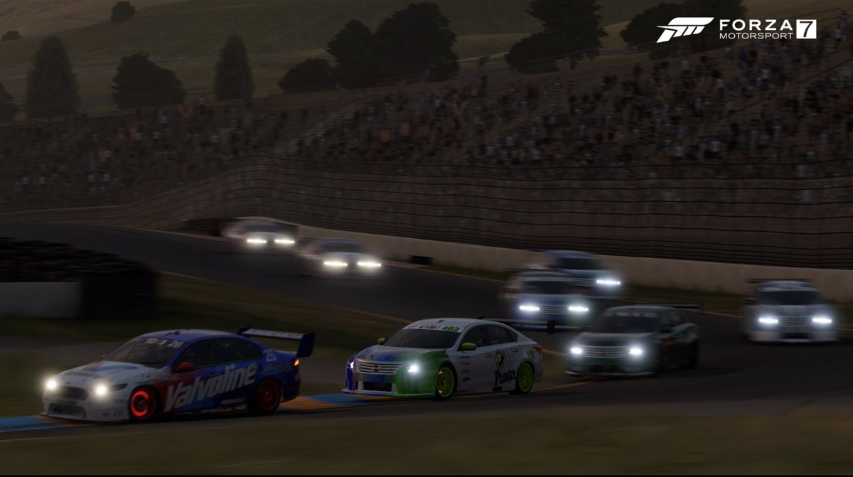 ViolentPandaRac's tweet photo. No #podium for us last night, but same as normal, brilliant close racing between all the teams taking part, and a laugh too. @toraonlinemedia #Tora #xbox #xboxone #Forza7 #Forza #forzamotorsport #v8sc #sonoma #simracing https://t.co/qS2rPI3LS4