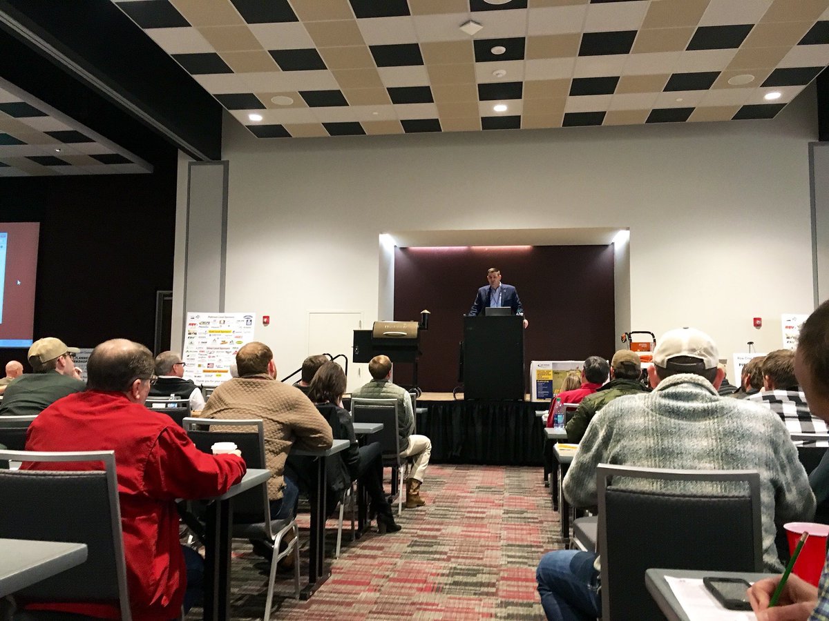 AndyGipsonforMS's tweet photo. Thoroughly enjoyed being in Starkville and speaking at this gathering of farmers and consultants for @MSUExtService Row Crop Short Course.  Even got to ring my cowbell at the end of my speech, in honor of the best Ag research institution in the country, @MSU_AG https://t.co/2GSQSftzC7