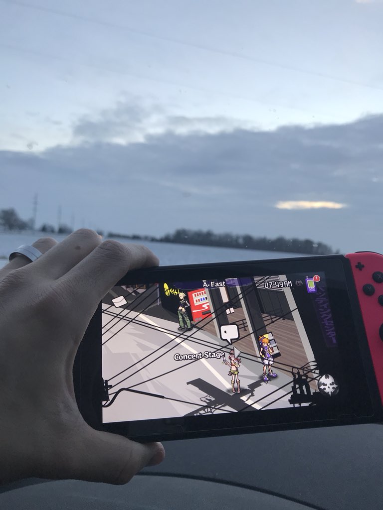 nosjacob73's tweet photo. Best part of being stuck in a field is I can play my Switch while I wait for road side assistance! #ice #icyroads #nintendoswitch #roadsideassitance https://t.co/WVnx3hndym