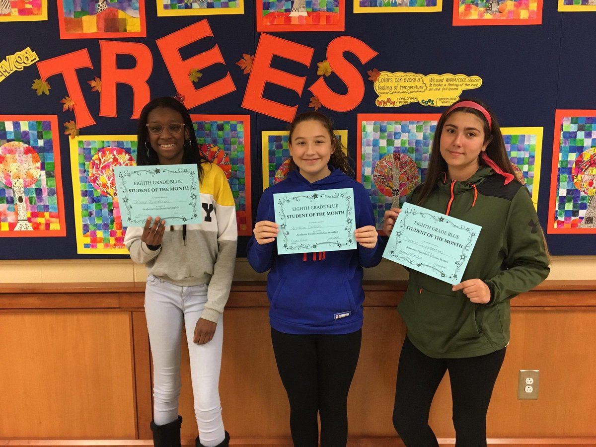Congratulations to our 8th grade Students of the Month for November! Keep it up!