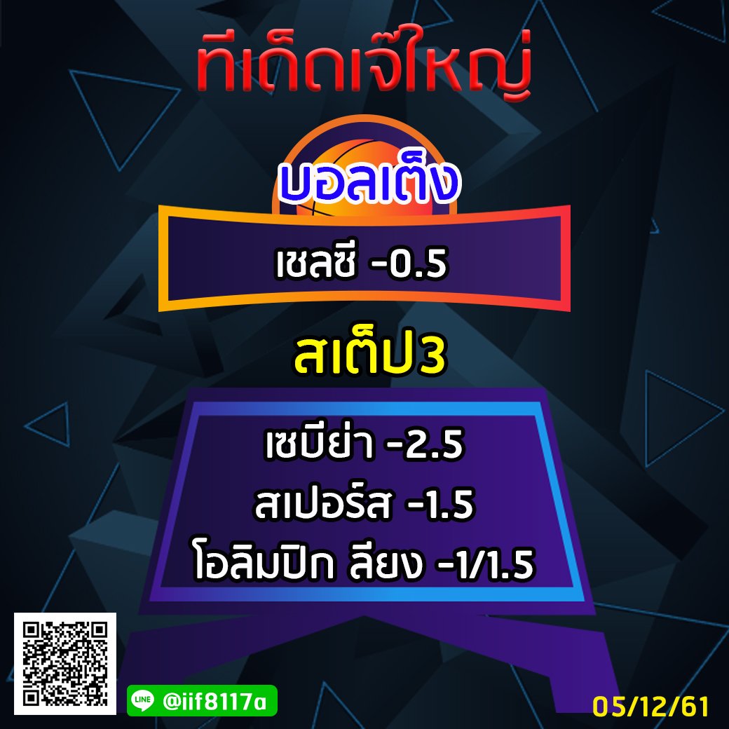 TdedJyai's tweet photo. ทีเด็ดวันนี้มาแล้วจ้า
💥สมัครเล่นเว็บแทงบอล หวย คาสิโน
ฝากเข้าเล่นขั้นต่ำ 300 รับโบนัส 200
คลิก ►https://t.co/FCBrk5o2lN                         
บอกว่า #เจ๊ใหญ่แนะนำมา #ทีเด็ดเจ๊ใหญ่ #football #ทีเด็ดบอล #casino #CasinoOnline #เว็บบอล #พนันออนไลน์ #พนันบอล https://t.co/HrHU2vEYpr