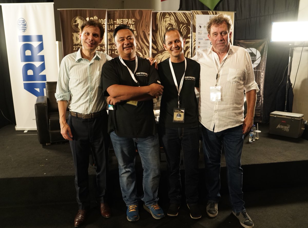 At <a href="/JAFFJogja/">Jogja-NETPAC Asian Film Festival</a>, ARRI organized a #SkyPanel Master Class with Mr. Dave Brown (“Ghost in the Shell”), who shared his practical experience of using SkyPanels in his latest projects. At the ARRI Party, over 100 international filmmakers enjoyed a wonderful evening together. #JAFF2018