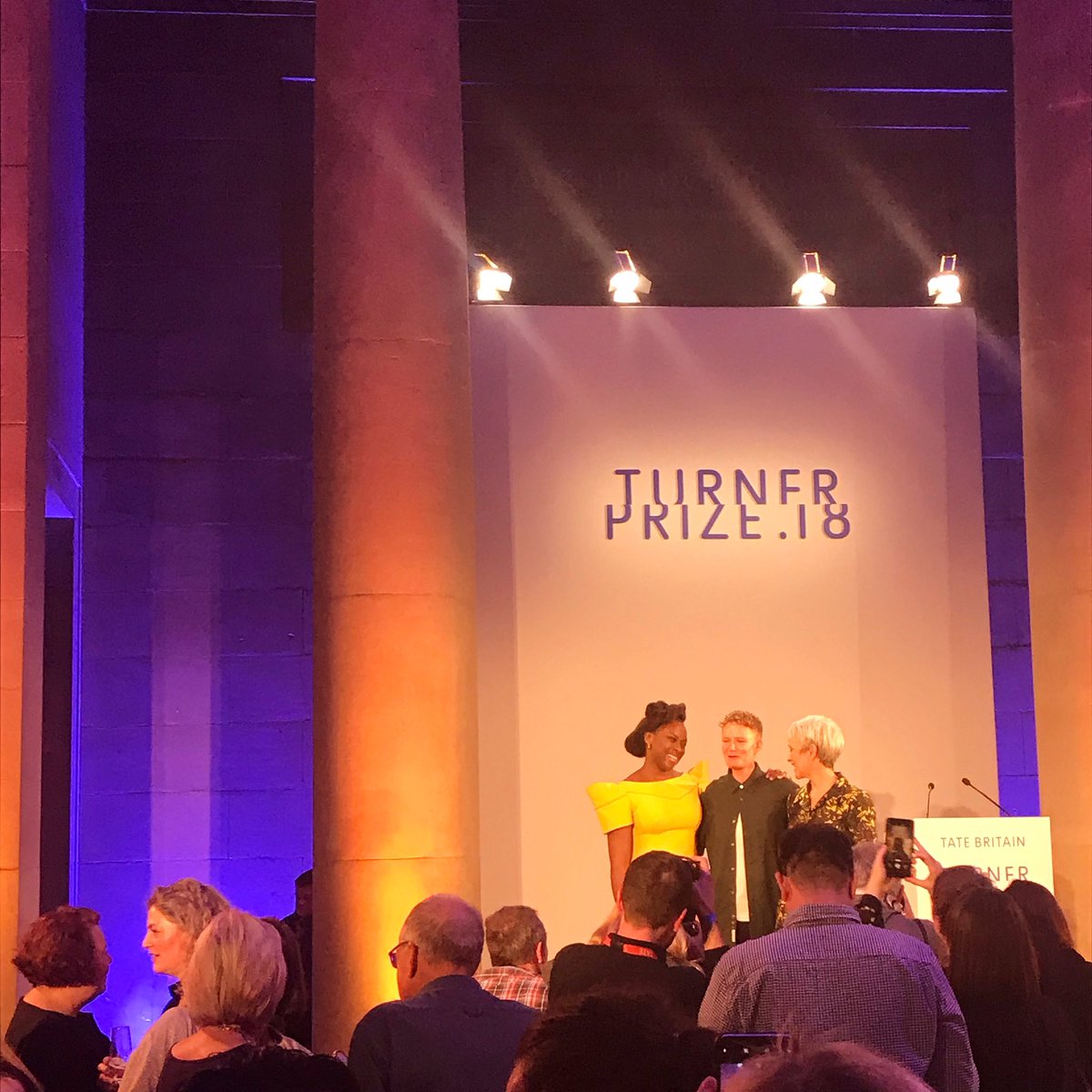 carlajr's tweet photo. Super proud to see 3 strong women together @Tate for #TurnerPrize2018 - 👏👏 to #charlotteprodger for winning with #iphoneart! Image: #ChimamandaNgoziAdichie #prodger &amp; #mariabalshaw https://t.co/RMBGdaEgjO