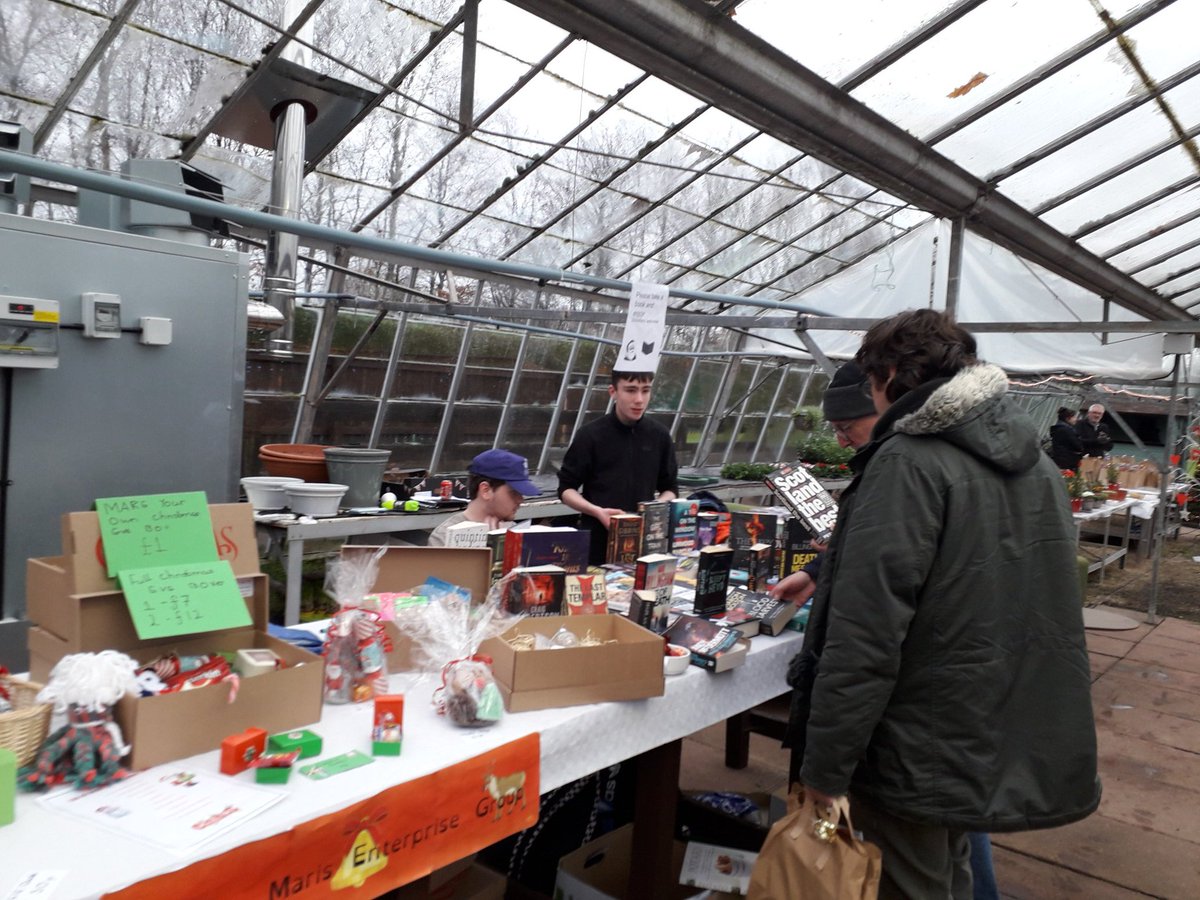 DavidG_ENABLE's tweet photo. Brilliant work from the students  from Notre Dame High and Inverclyde E.F learning new skills and making new friends whilst  selling books at the Parklea Christmas Fayre today. Fantastic day ! @AdminParklea #Notredame #steppingup #employabilityfund  @JanetWark #ENABLEWorks https://t.co/1xYIEyfvkX