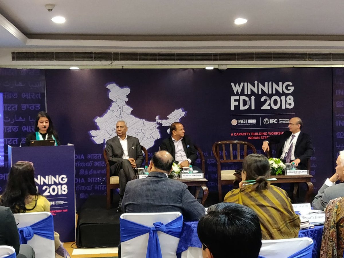 telanganafacts's tweet photo. RT InvTelangana "RT investindia: .DIPPGOI, WorldBank, investindia and representatives from state govts. convene in New Delhi to kickstart the 3rd edition of #WinningFDI, a capacity building workshop for investment promotion agencies of the states. #I… https://t.co/zlCnKq8hGx"