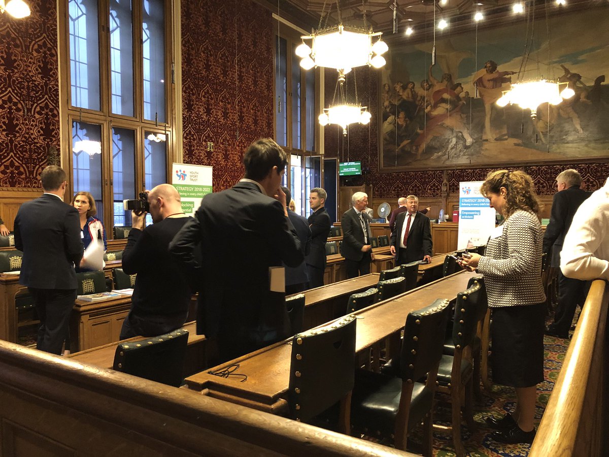 SnartSue's tweet photo. @YouthSportTrust Headteacher Ambassadors all ready and waiting in House of Commons to champion PE and School Sport https://t.co/Ou3E2WA2VM
