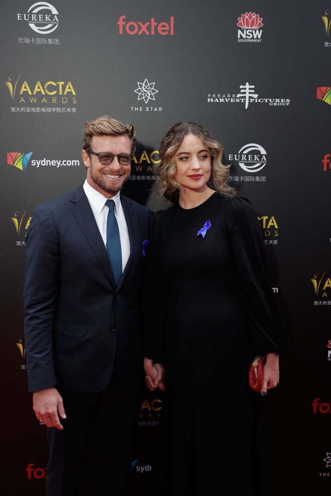 simon baker and daughter