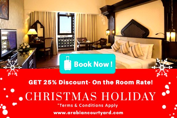 ArbnCrtydHotel's tweet photo. Book Now! Make your Christmas Holiday a memorable experience!
@ArbnCrtydHotel 
.
.
.
#hotelbooking #travel #traveling #traveler #hotel #travels #holiday #hotels #BookingNow #Booking #dubai https://t.co/x9m2Ie6C32